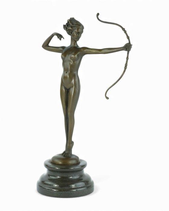 Claire Colinet (1880-1950) - after - sculptuur, Diana the, Antiek en Kunst, Antiek | Keramiek en Aardewerk