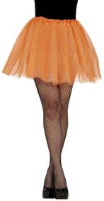 Oranje Tutu Dames Glitter 40cm, Verzenden