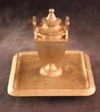 Antieke vergulde Empirestijl - Encrier - Bronze, Antiquités & Art