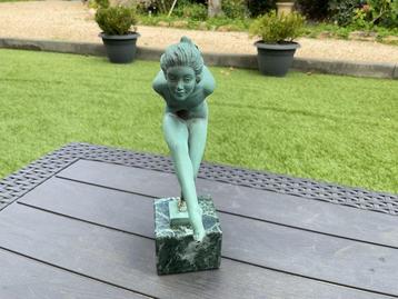 Max le Verrier - garcia - Sculpture, Lanceuse de disques -