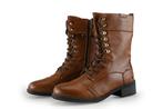 Mustang Veterboots in maat 42 Cognac, Kleding | Dames, Schoenen, Overige kleuren, Verzenden, Overige typen, Zo goed als nieuw