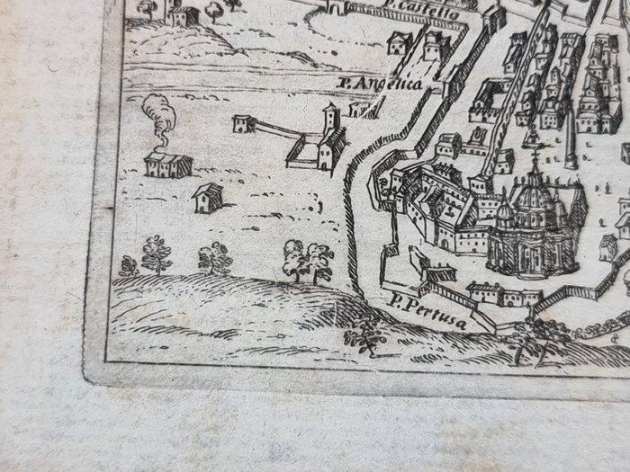Italië - Roma; Francesco Scoto (1548/ 1622) - mappa a volo, Boeken, Atlassen en Landkaarten