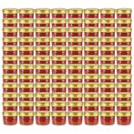 vidaXL Jampotten met goudkleurige deksels 96 st 110 ml glas, Verzenden, Nieuw