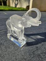Lalique - sculptuur, Éléphant Lalique - 16 cm - Kristal, Antiek en Kunst