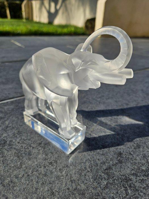 Lalique - sculptuur, Éléphant Lalique - 16 cm - Kristal, Antiek en Kunst, Antiek | Glaswerk en Kristal