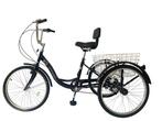 Comfortabele driewieler fiets voor senioren - zwart met 7..., Fietsen en Brommers, Ophalen of Verzenden, Nieuw, Viking Choice
