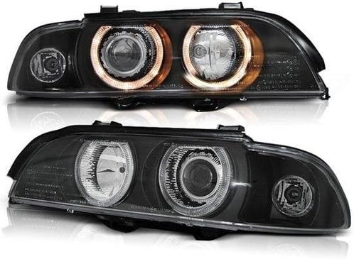 Koplampen Xenon BMW E39 09 95-06 03 ANGEL EYES D2S/H7 ZWART, Auto-onderdelen, Verlichting, Nieuw, Ophalen of Verzenden