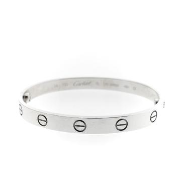 18 Krt. Witgouden LOVE-armband; Cartier | Ø 54,5 mm