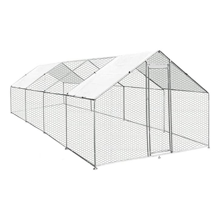 MaxxPet Kippenren - kippenhok metaal - 3x8x2m (Kippenhokken), Dieren en Toebehoren, Pluimvee | Toebehoren, Nieuw, Ophalen of Verzenden