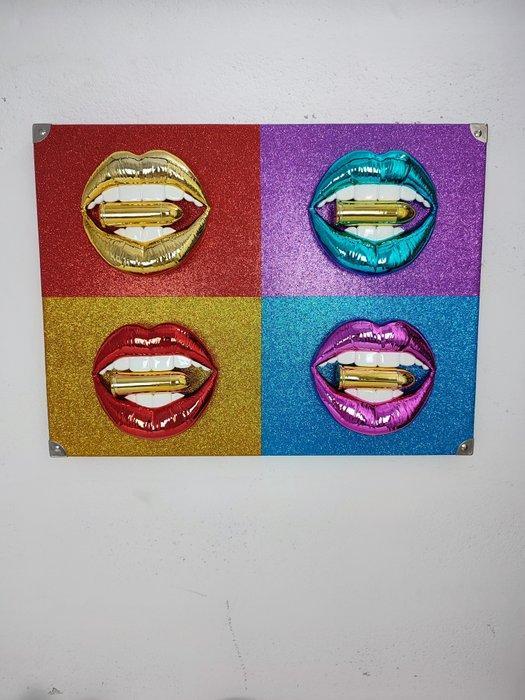 Sagrasse (1966) - Glitter lips-Matrix, Antiek en Kunst, Kunst | Designobjecten