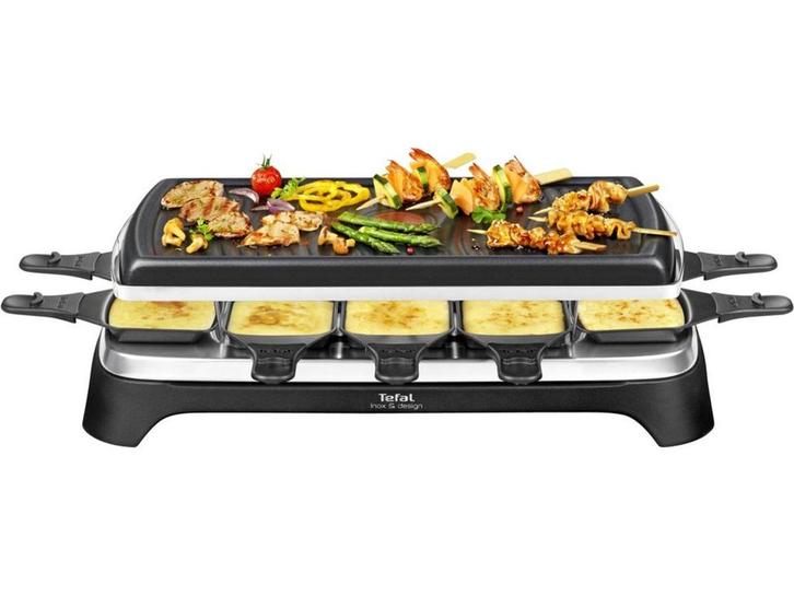 Tefal Inox RE4588 - Gourmetstel - 10 pannetjes met, Huis en Inrichting, Woonaccessoires | Overige, Zo goed als nieuw, Verzenden