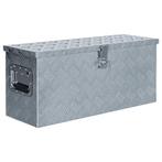 vidaXL Aluminium kist 76,5x26,5x33 cm zilverkleurig, Doe-het-zelf en Bouw, Gereedschapskisten, Verzenden, Nieuw