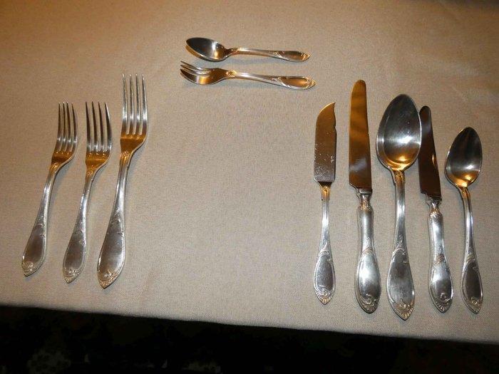 Wiskemann - Bestekset voor 12 personen - Verzilverd, Antiek en Kunst, Antiek | Meubels | Tafels