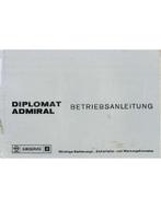 1975 OPEL DIPLOMAT | ADMIRAL INSTRUCTIEBOEKJE DUITS