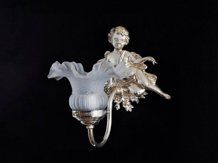 Plafondlamp (2) - Glas, Metaal, Antiek en Kunst, Curiosa en Brocante