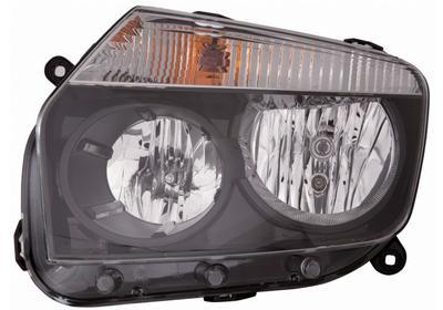 Dacia Duster 2010-2013 Zwart Koplamp Links (Koplampen), Auto-onderdelen, Verlichting, Nieuw, Verzenden
