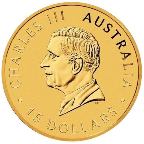 Australie. 15 Dollars 2025 Kookaburra 1/10 oz Goldmünze Gold, Postzegels en Munten, Edelmetalen en Baren