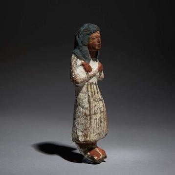 Égypte ancienne Terre cuite Beau Ushabti. Nouveau Empire,