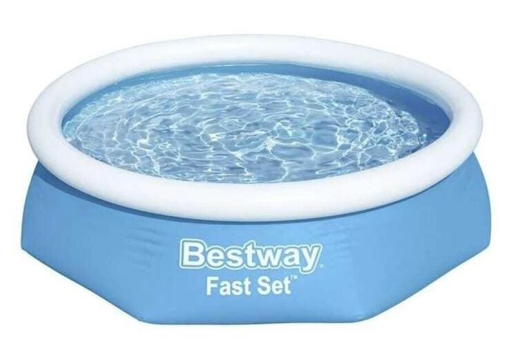 Bestway Zwembad Rond Blauw | Retour Deal | Zomerplezier, Tuin en Terras, Zwembaden, 200 tot 400 cm, Rechthoekig, Nieuw, Opblaaszwembad