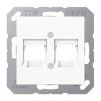 Jung AS500 Dubbele RJ45 Afdekking Platte Alpine Wit -, Doe-het-zelf en Bouw, Verzenden, Nieuw