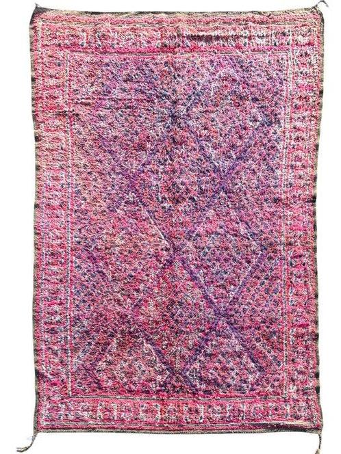 Vintage Boujaad Berber-kleed – 200x330 cm | Zeldzaam en, Huis en Inrichting, Stoffering | Tapijten en Vloerkleden