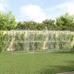 vidaXL Hondenhok 3 pcs Zilver 6 x 2 x 2 m Gegalvaniseerd, Dieren en Toebehoren, Verzenden, Nieuw