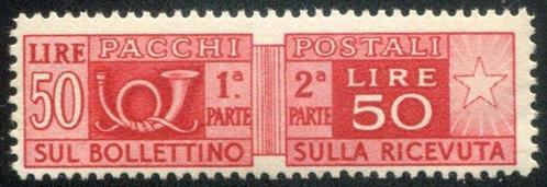 Italiaanse Republiek 1946 - Postpakketten 50 lire 14 x 13, Postzegels en Munten, Postzegels | Europa | Italië