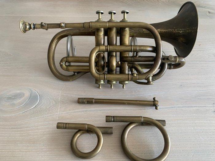 Unknown - - Kornet - Frankrijk - 1890, Muziek en Instrumenten, Blaasinstrumenten | Blokfluiten