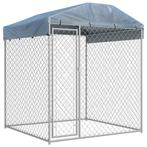 vidaXL Hondenkennel voor buiten met dak 193x193x225 cm, Dieren en Toebehoren, Verzenden, Nieuw