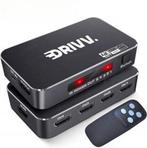 2dekans | Drivv. HDMI Switch 4K 60Hz – 5 ingangen 1 uitgang, Ophalen of Verzenden, Nieuw