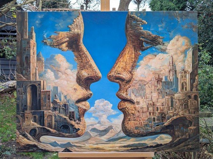 Wilhem von Kalisz - The Explanation (XL size), Antiek en Kunst, Kunst | Schilderijen | Modern