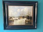H. Noordam (XX) - Havengezicht, Antiek en Kunst, Kunst | Schilderijen | Klassiek