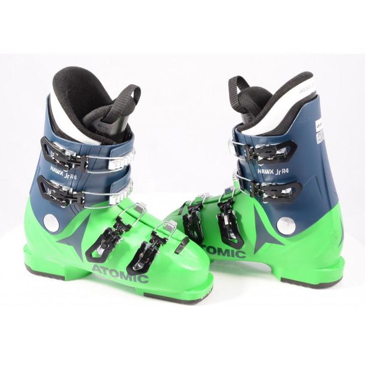 38 39 40 42 kinder skischoenen ATOMIC HAWX JR R4, GREEN/blue, Sport en Fitness, Skiën en Langlaufen, Schoenen, Gebruikt, Atomic