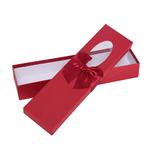 Bloemendoos 36cm rose box met venster en strik rood, Huis en Inrichting, Nieuw