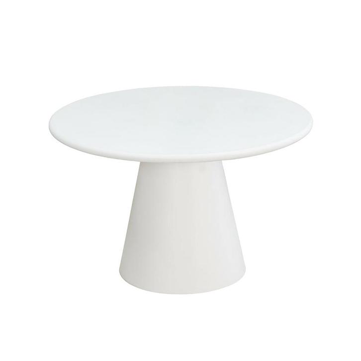 Eettafel Rond Maya Microcement 120 cm Wit, Huis en Inrichting, Tafels | Eettafels, Nieuw, Overige houtsoorten, Rond, Verzenden