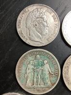 Frankrijk. 5 Francs 1834/1875 (7 zilveren munten) (Zonder