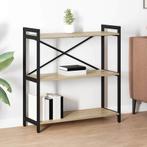 vidaXL Boekenkast Sonoma eiken 80 x 30 x 83 cm Bewerkt hout, Verzenden, Nieuw