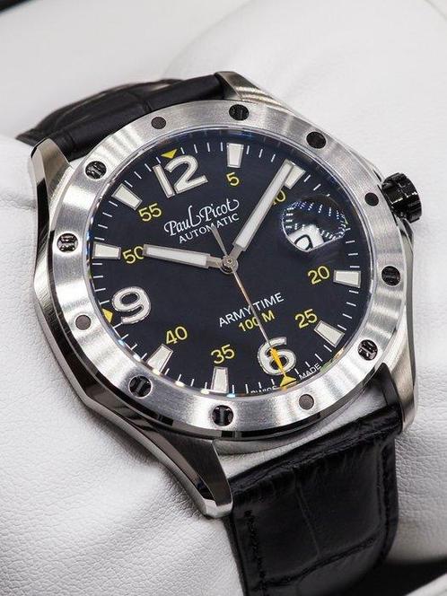 Paul Picot - Army Time - Zonder Minimumprijs - BRAND NEW *, Handtassen en Accessoires, Horloges | Heren