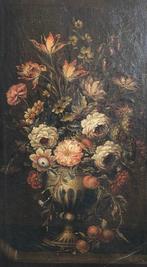 Scuola italiana (XIX-XX) - Natura morta - trionfo di fiori, Antiquités & Art
