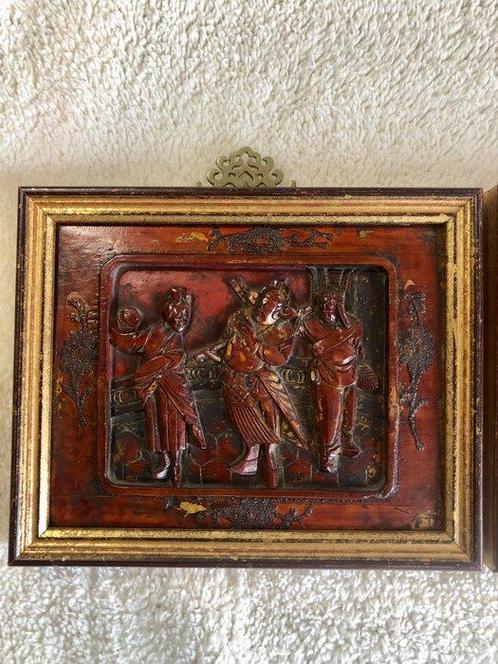 Paneel - Verguld hout - China (Zonder Minimumprijs), Antiek en Kunst, Antiek | Overige Antiek