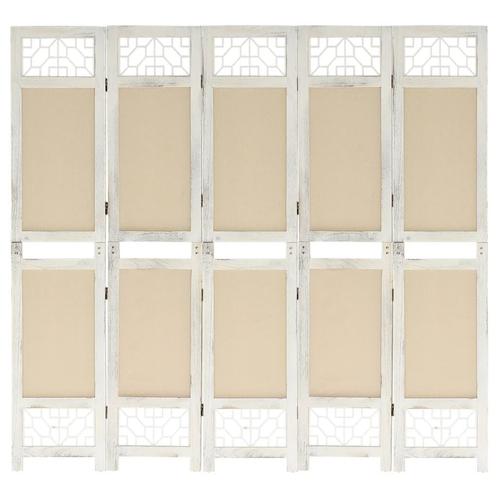 vidaXL Kamerscherm met 5 panelen 175x165 cm stof, Huis en Inrichting, Woonaccessoires | Overige, Nieuw, Verzenden