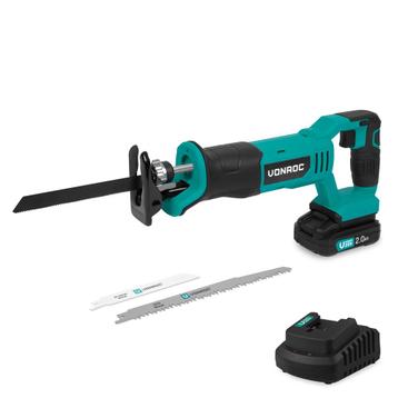 VONROC Accu Reciprozaag 20V - Incl. 3 Zaagbladen - Incl., Verzenden