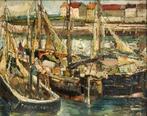 René Clarot (1882-1972) - Bateaux au port, Antiek en Kunst