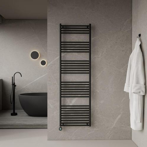 Elektrische Radiator BWS June 900W 180x55 cm 900W Mat Zwart, Doe-het-zelf en Bouw, Sanitair, Overige typen, Nieuw, Ophalen of Verzenden