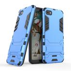 iPhone 8 - Robotic Armor Case Cover Cas TPU Hoesje Blauw +, Télécoms, Verzenden