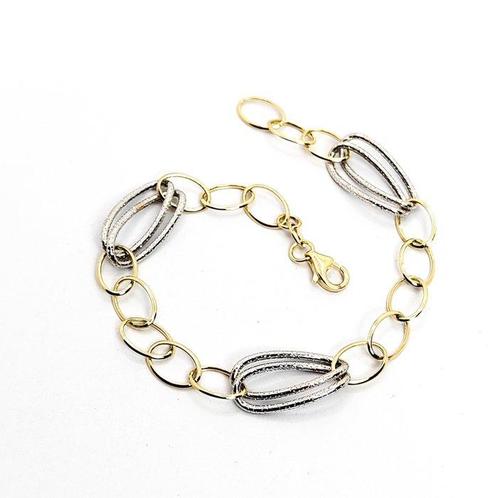 Armband - 18 karaat Geel goud, Witgoud, Handtassen en Accessoires, Armbanden