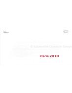 2010 AUDI PARIJS PERSMAP DUITS, Livres, Autos | Brochures & Magazines