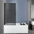 Aanbieding: Badwand Frame 150x80 cm 8 mm NANO Glas Mat Zwart, Ophalen of Verzenden, Nieuw, Bad