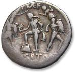 Romeinse Republiek. Sextus Pompeius. Denarius Sicily mint