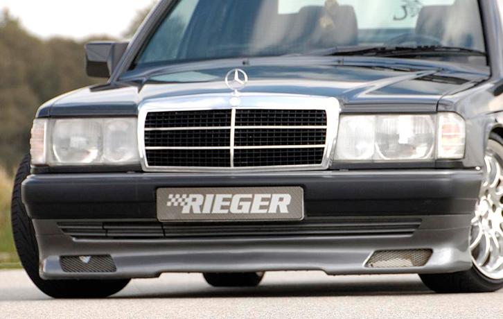 Rieger frontspoiler | 190-Serie (W201) - Sedan | stuk ongesp, Auto diversen, Tuning en Styling, Verzenden